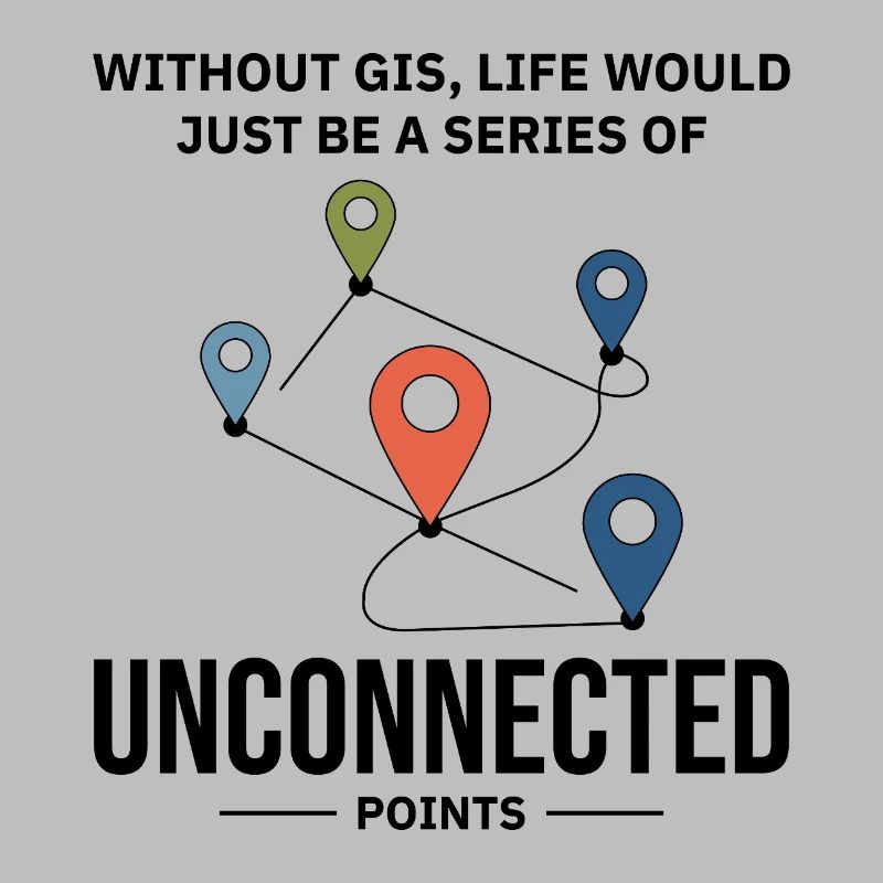 GIS Unconnected Points Map Data Analysis