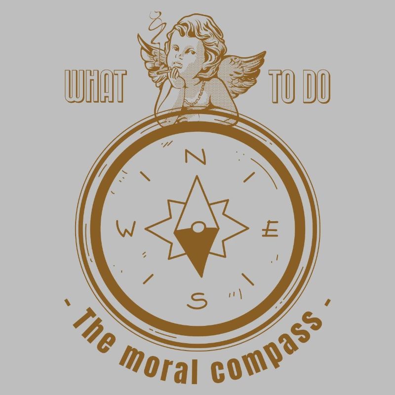 The moral compass makes you think a little bit