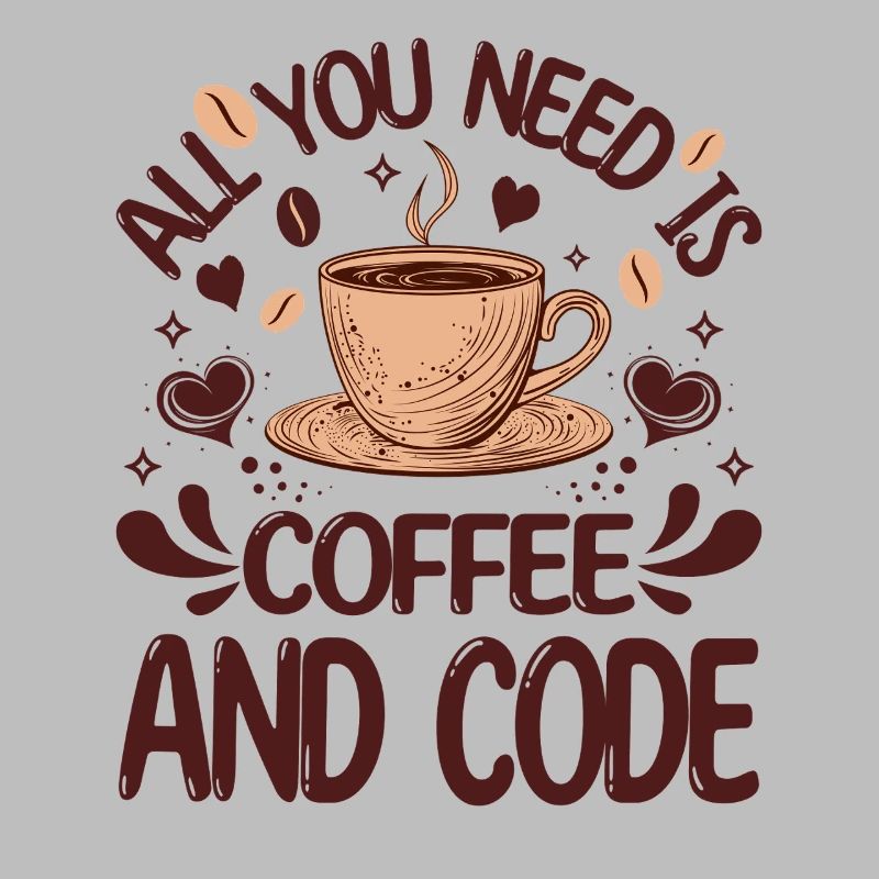 Alles, was Sie brauchen, ist Kaffee und Code Lustiger Programmierer