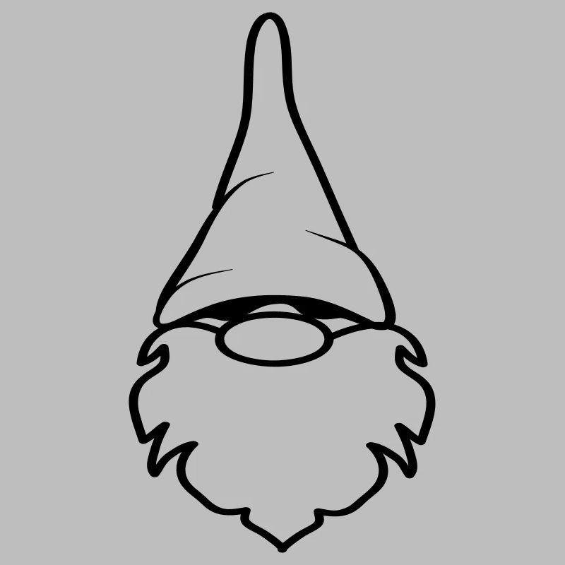 Funny dwarf beard funny stocking cap