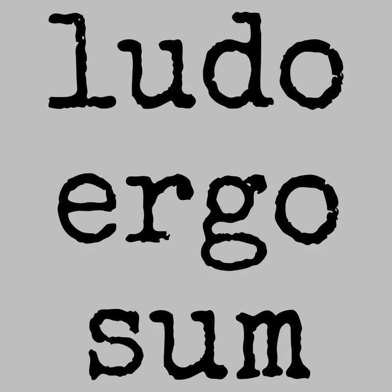 ludo ergo sum - ich spiele also bin ich - Spruch