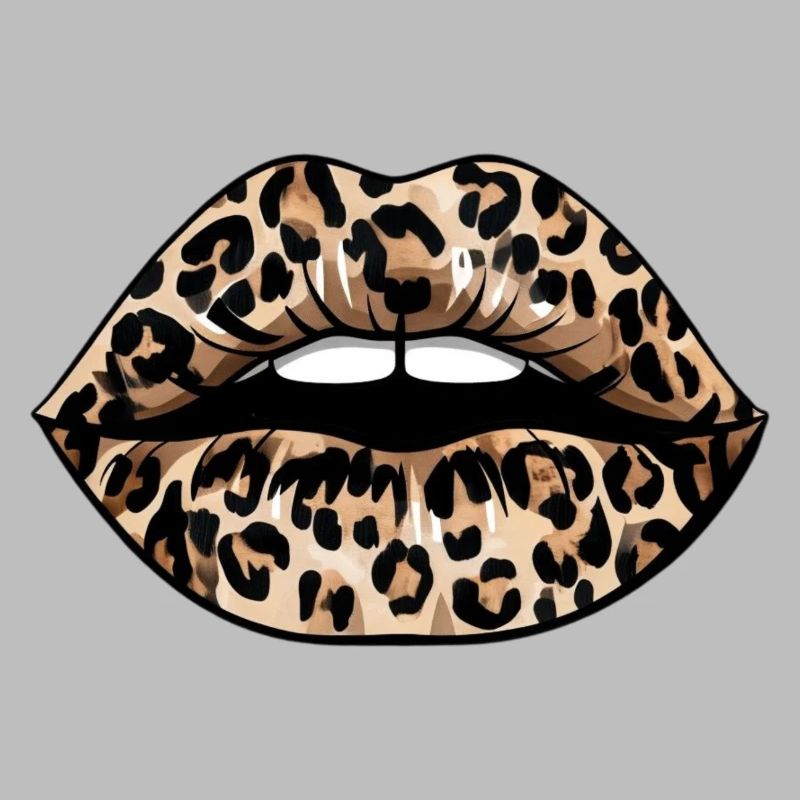 Leopard lips (without background)