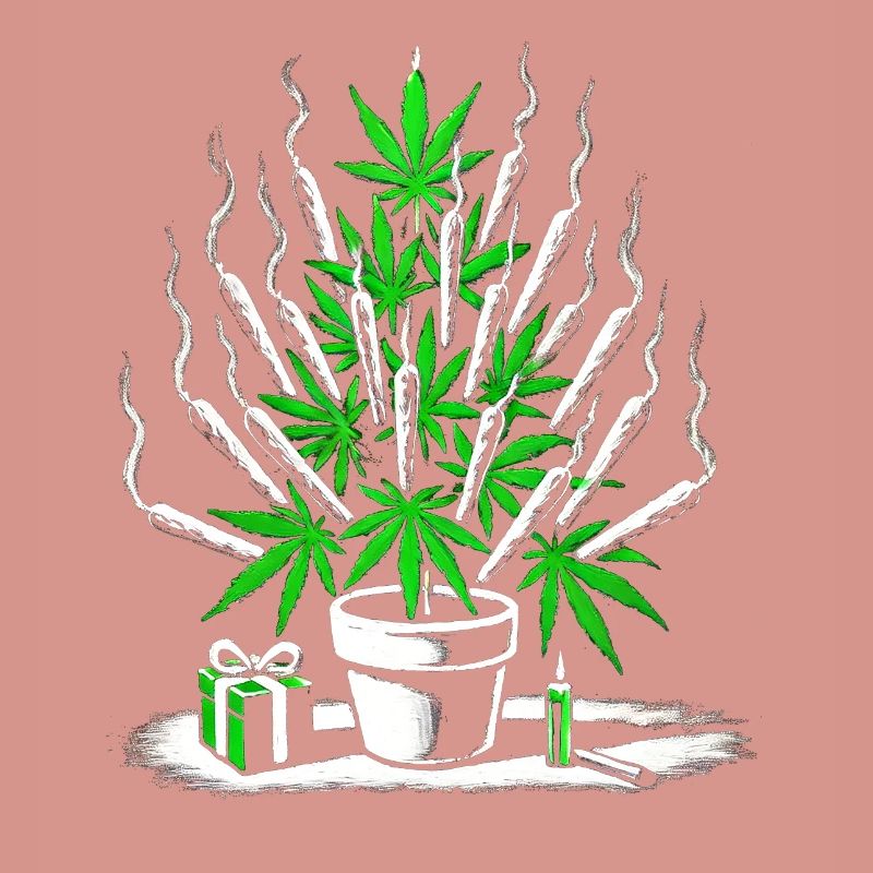 Joint Weed Tree – Creative Cannabis Holiday Design