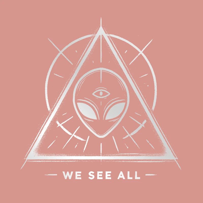 UFO Alien Eye Triangular Sigil