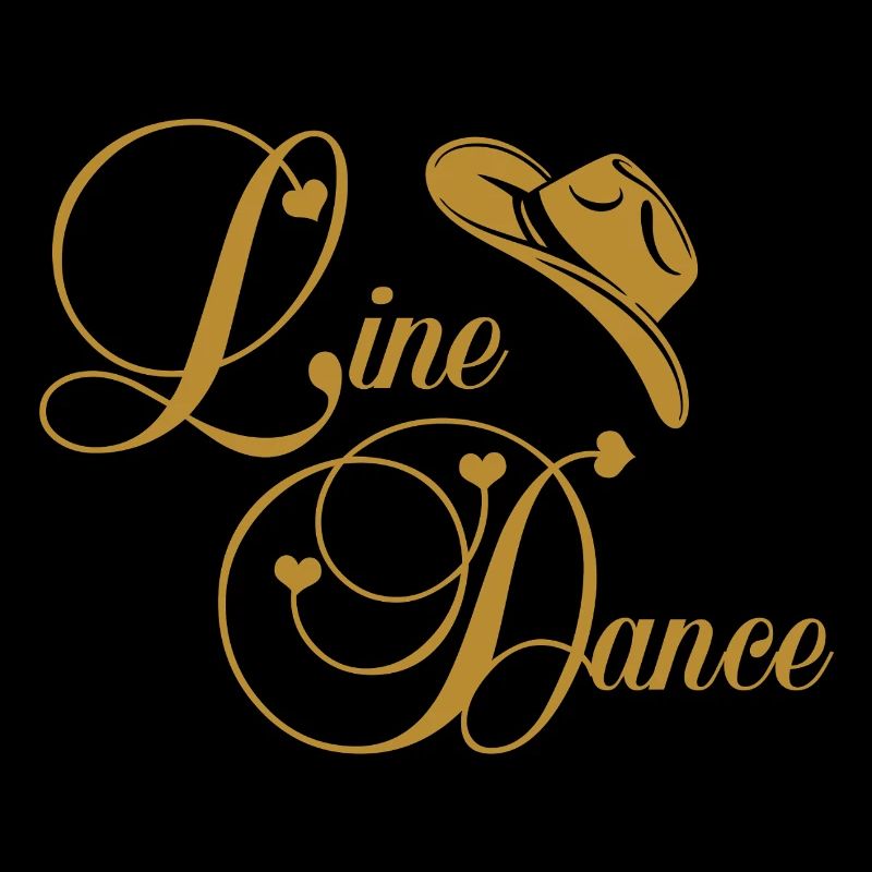 Line Dance Golden Logo