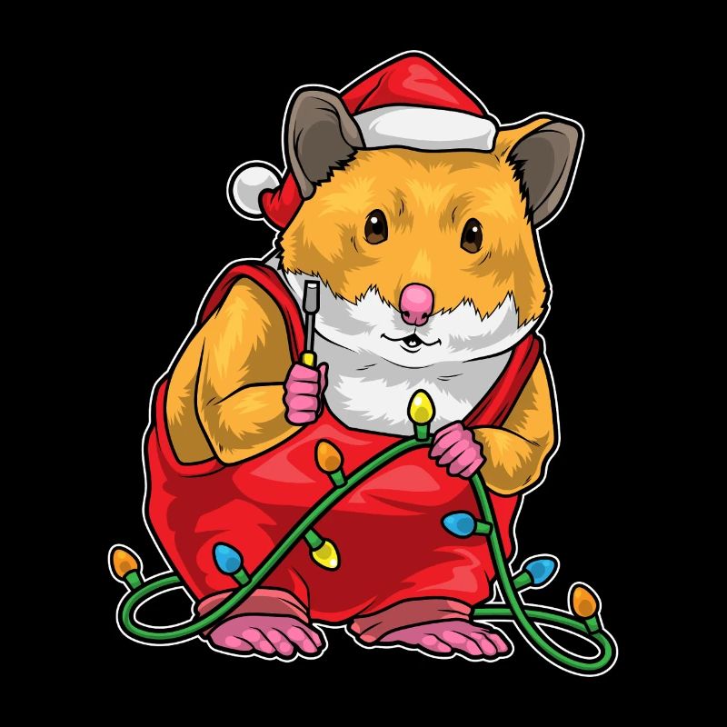 Hamster Weihnachten Handwerker