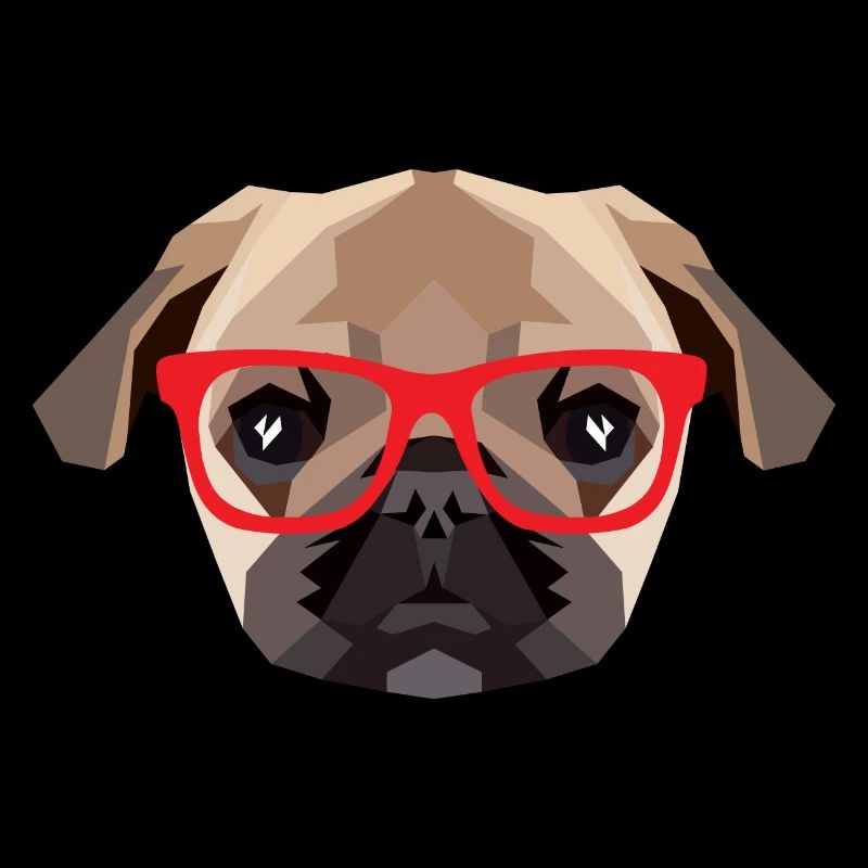 Hipster Mops (Low Poly)