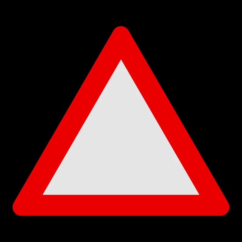 Blank Warning Triangle