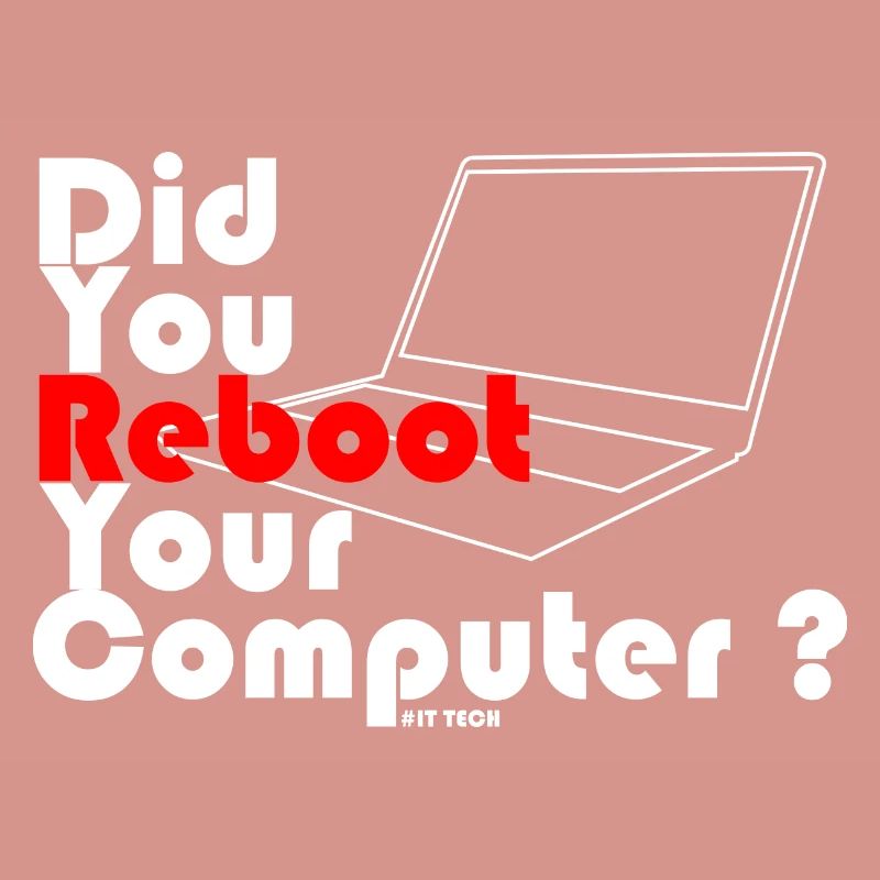 Did you reboot your computer? IT TECH