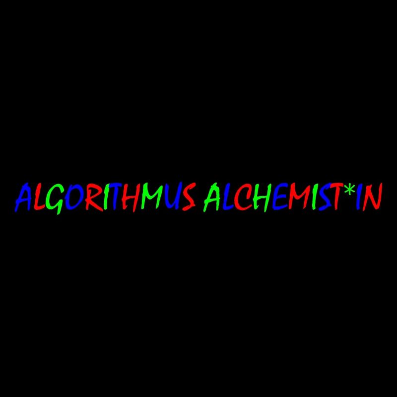 Algorithm Alchemist – Colorful Typography