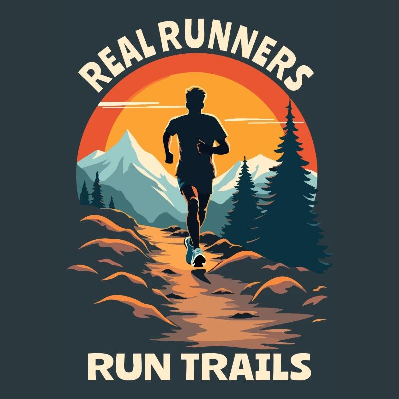 Echte Läufer laufen Trails - Trail Running