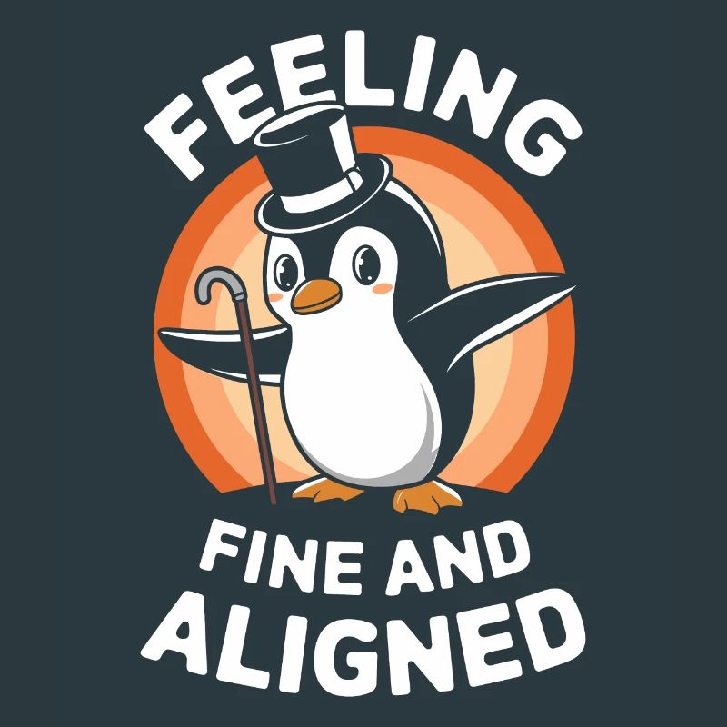 Feeling Fine And Aligned Penguin Charming