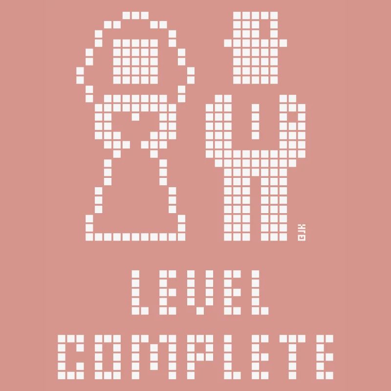 Level Complete (Hochzeit / JGA / Pixel / W)