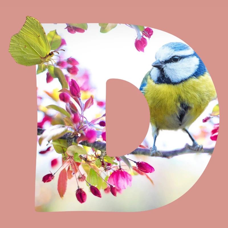 spring bird butterfly d