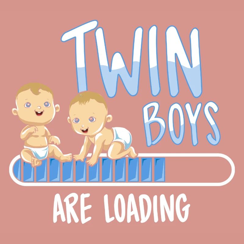 twin boys loading Schwangerschaft Mutter Zwillinge