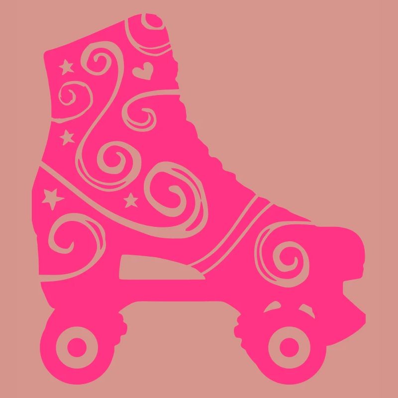 skates decorated 1c 2 / rollerskates