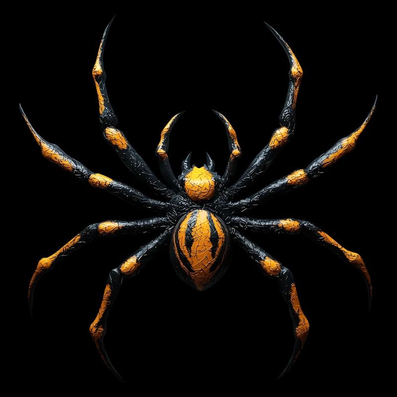 Spinne Giftig Gelb Schwarz