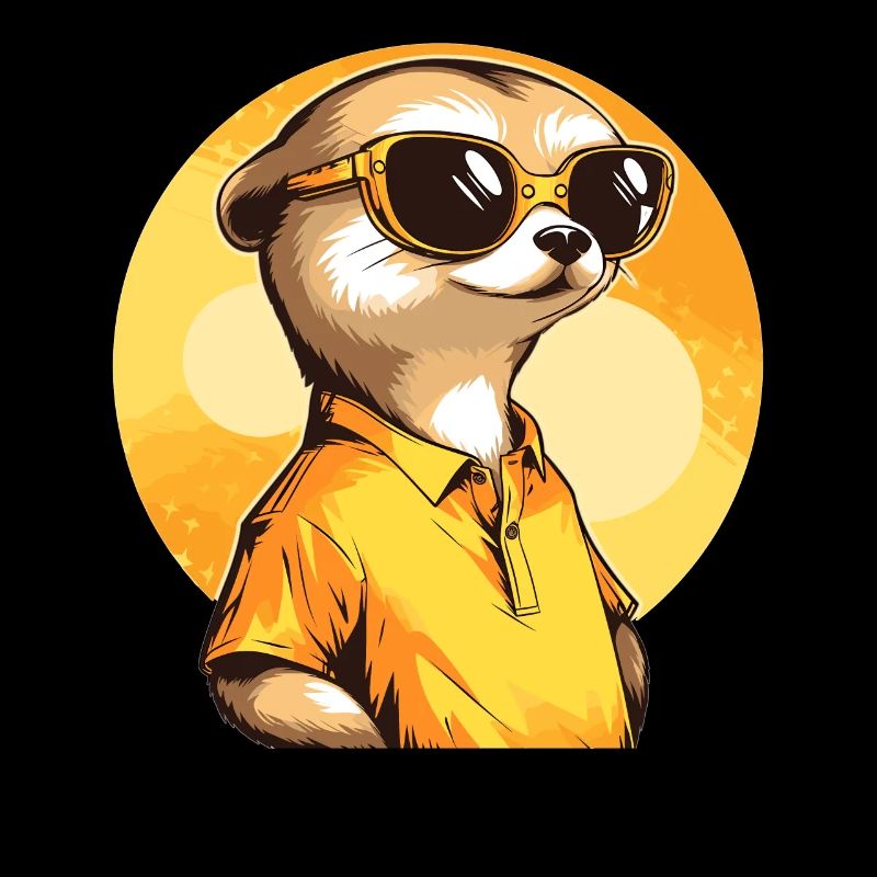 Erdmännchen Mit Sonnenbrille Meerkat