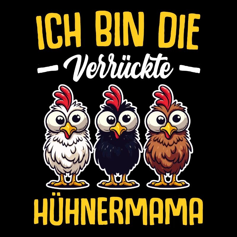 Huhn Hühner Mutter Oma Geschenk Sprüche