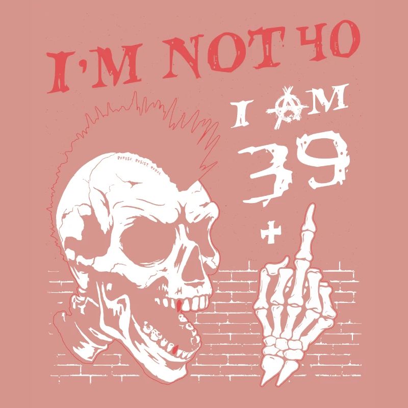 Ich bin 39 plus Mittelfinger - 40. Geburtstag