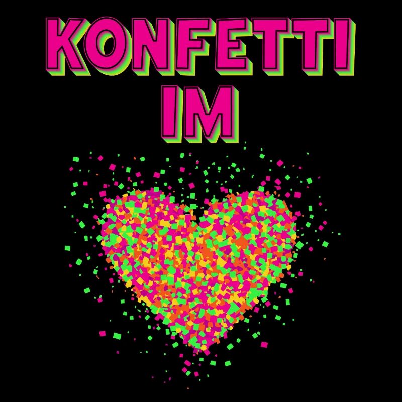 Konfetti Fasching Karneval Spaß Design