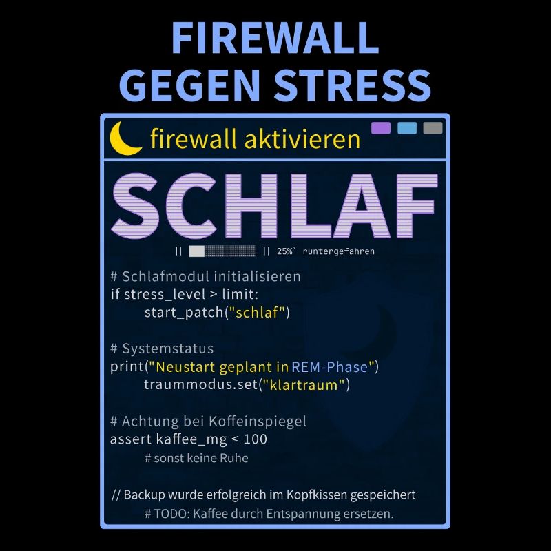 Firewall gegen Stress: Schlaf