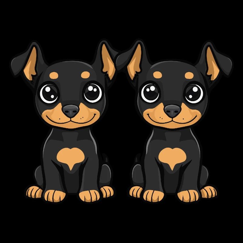 Doberman Dog Comic