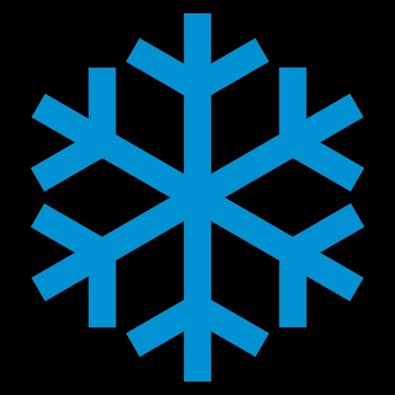 Icône d'icône de temps de flocon de neige