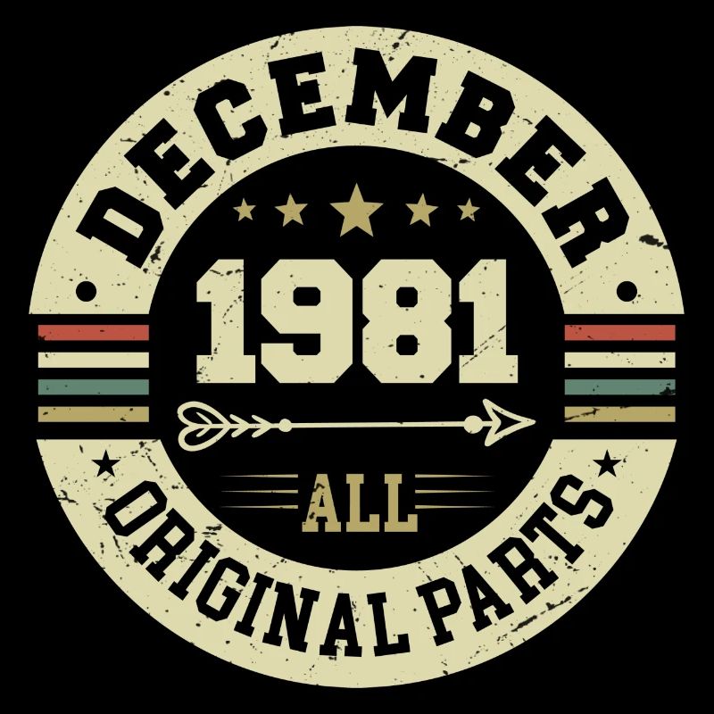 Légendes Anniversaire Décembre 1981 Naissance Cadeau