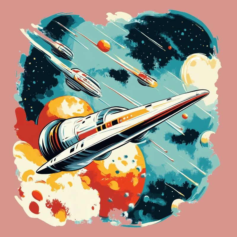 Future flight: Galactic space fleet in action