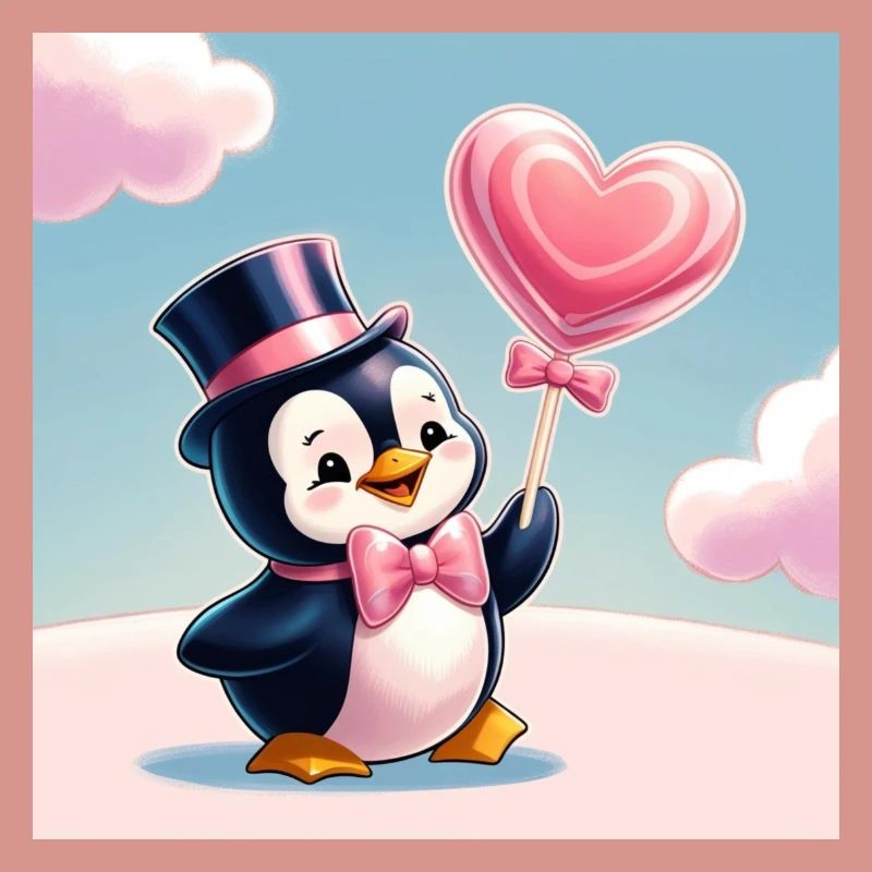 Pinguin mit Herz