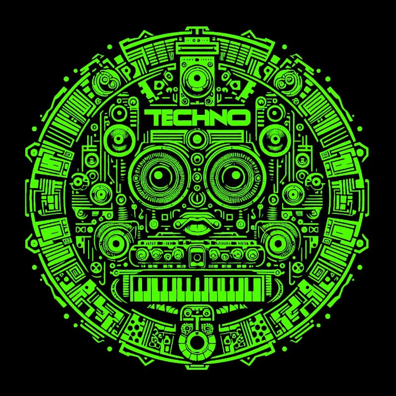 Techno Music Logo