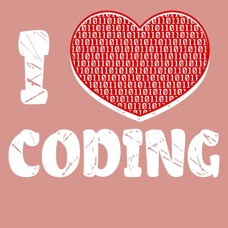 Développeur Heart Coding Statement Programmeur
