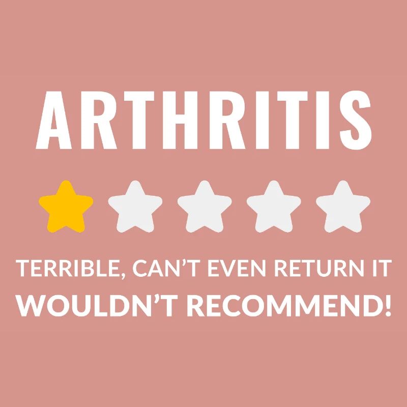Conception typographique audacieuse pour la sensibilisation à l'arthrite