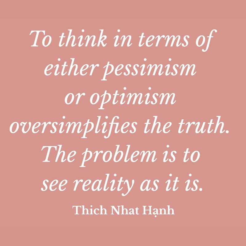 Reality as It Is: Mindful Typographic Quote