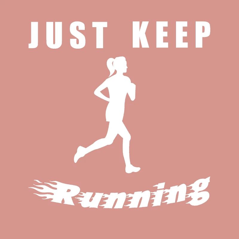 Continue simplement de courir – Silhouette de coureur