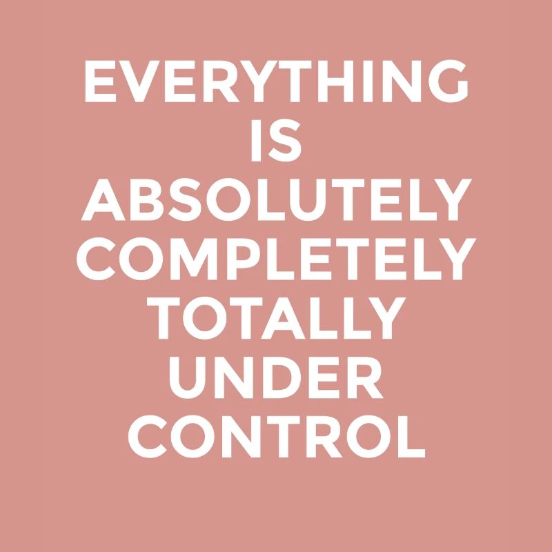 Everything Is Under Control – Witziger Spruch