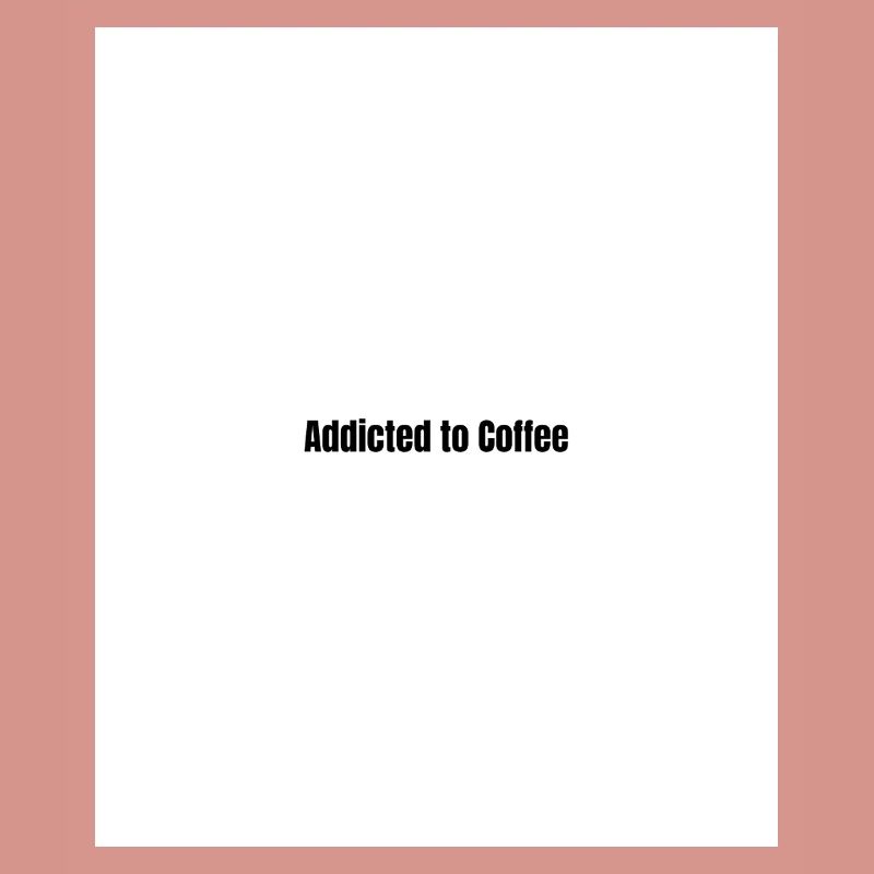 Kaffeeabhängig Minimalistischer Statement