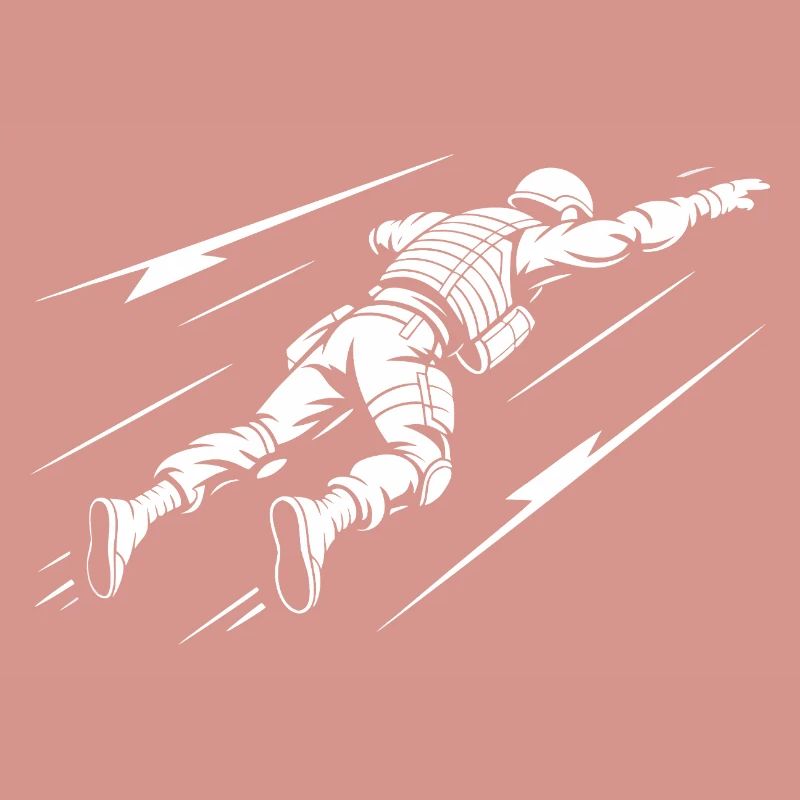 Astronaute en vol dans l'espace