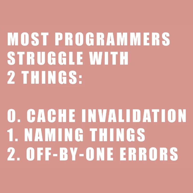 2 hard things in computer science programmer