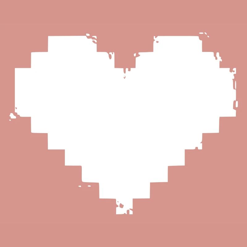 Pixel Herz Grunge Effekt