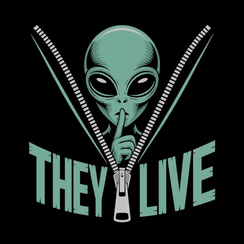 Extraterrestre dans une fermeture éclair – ils sont vivants