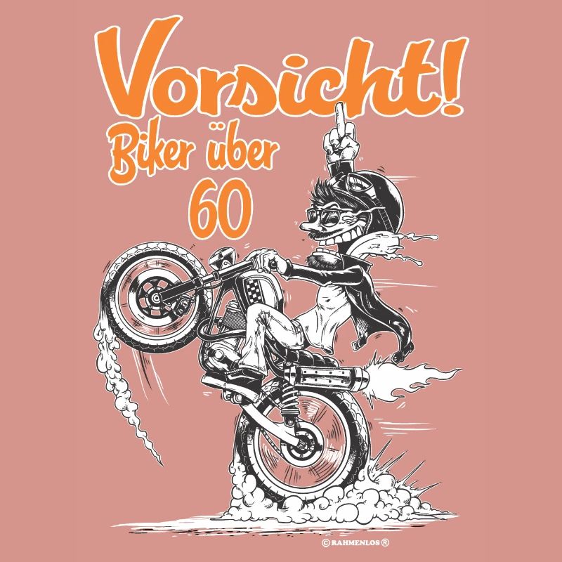 Tees Paradise Biker ueber 60 Biker Geschenk Shirt