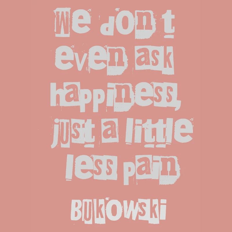 Charles Bukowski Fragmented Typography