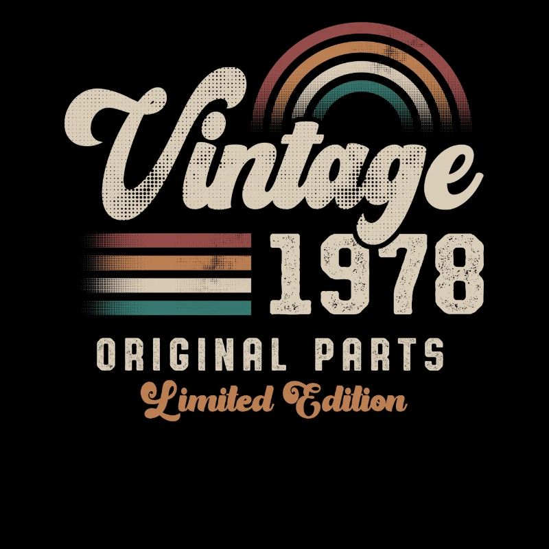Vintage 1978 Geburtstag Retro