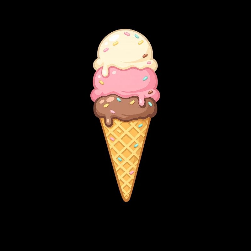 Glace à trois couches chez Cone