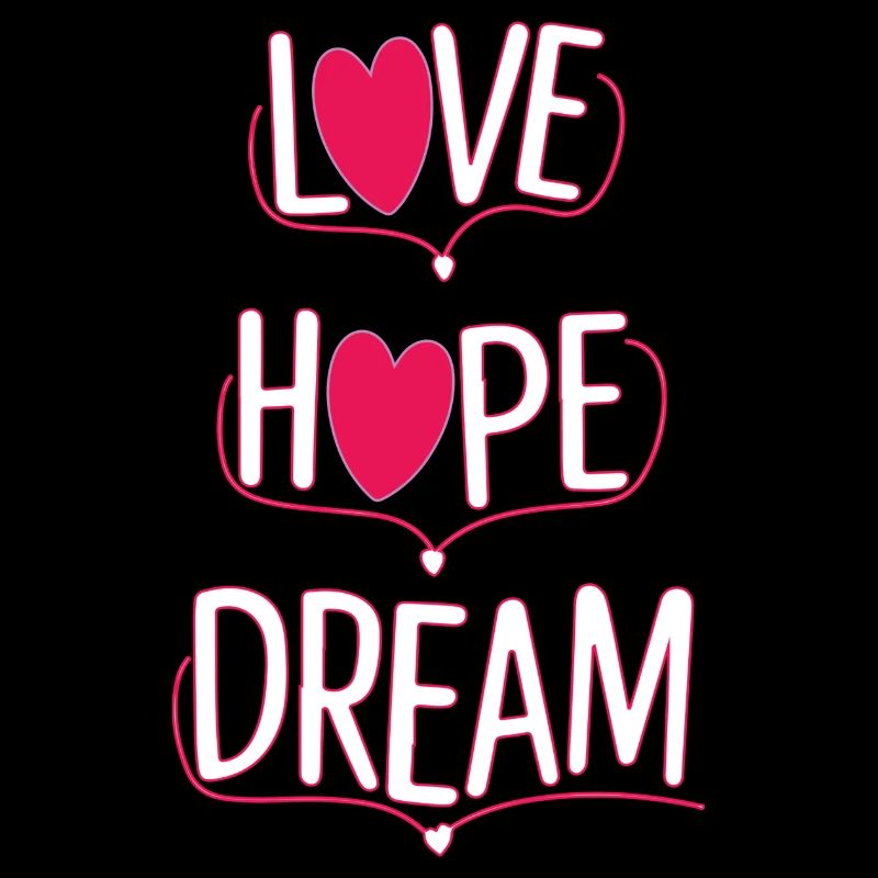 Liebe Hoffnung Traum Neon Herz Design
