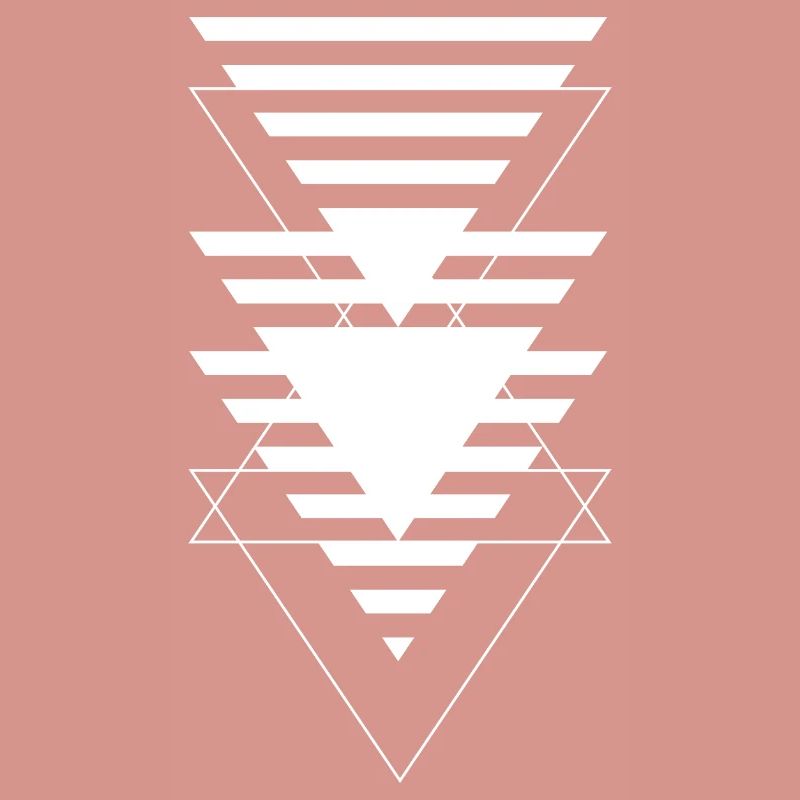 Layered Triangle Geometric Pattern