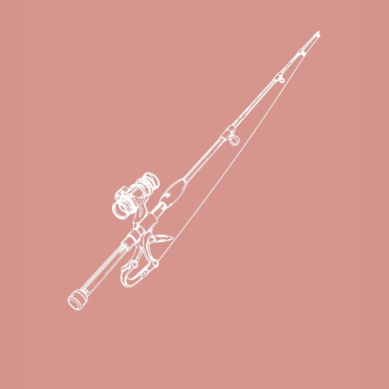 Dessin de canne à pêche
