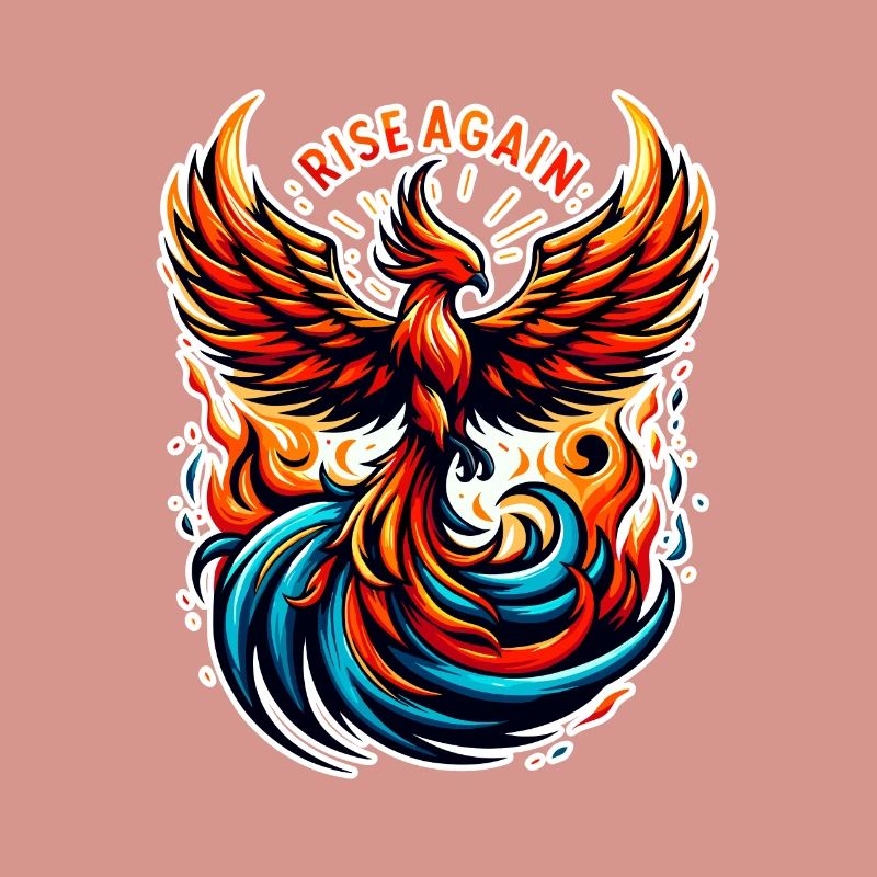 Rise Again - Phönix Illustration